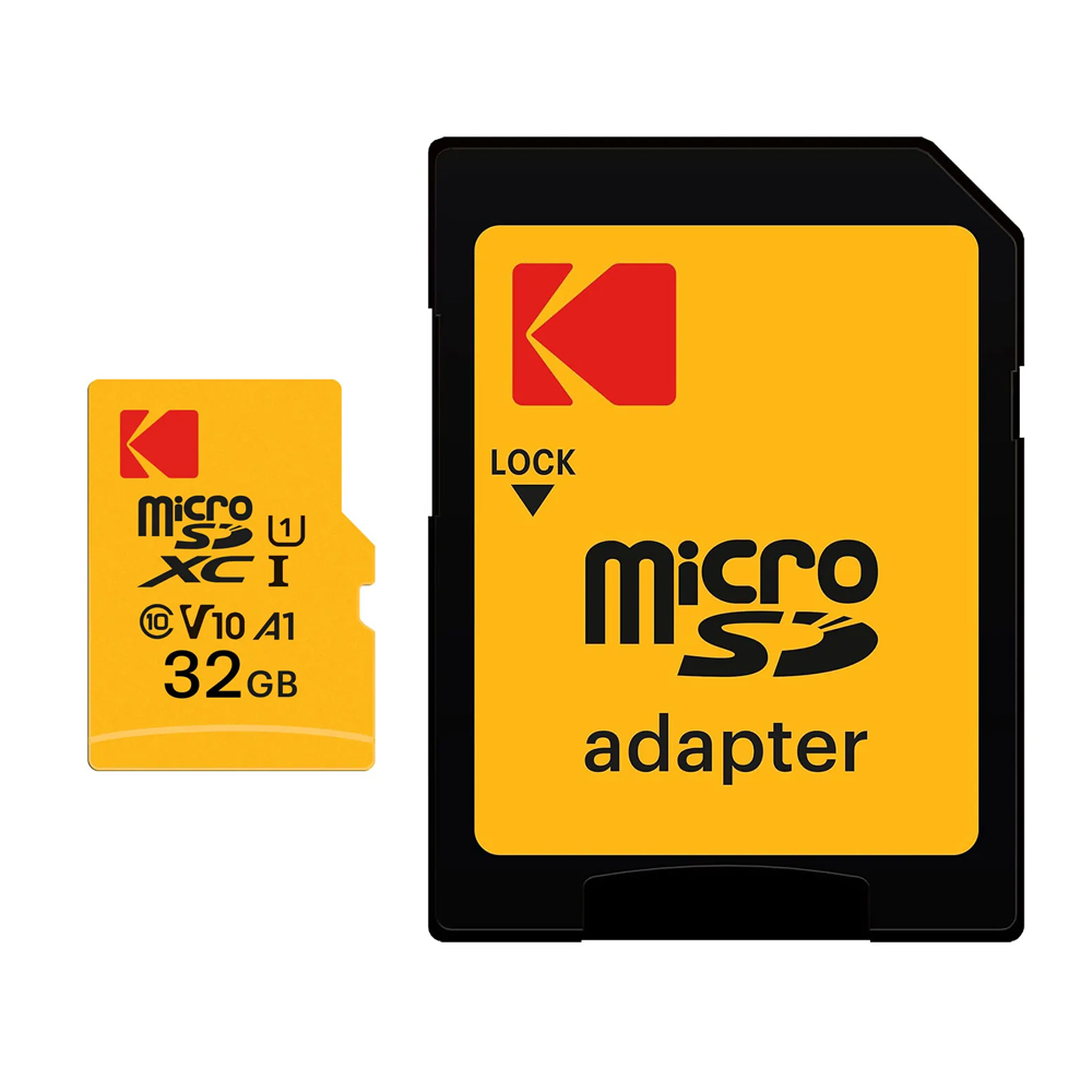 Kodak MicroSDXC MicroSD 32GB UHS-I U1 V10 A1 + adaptator