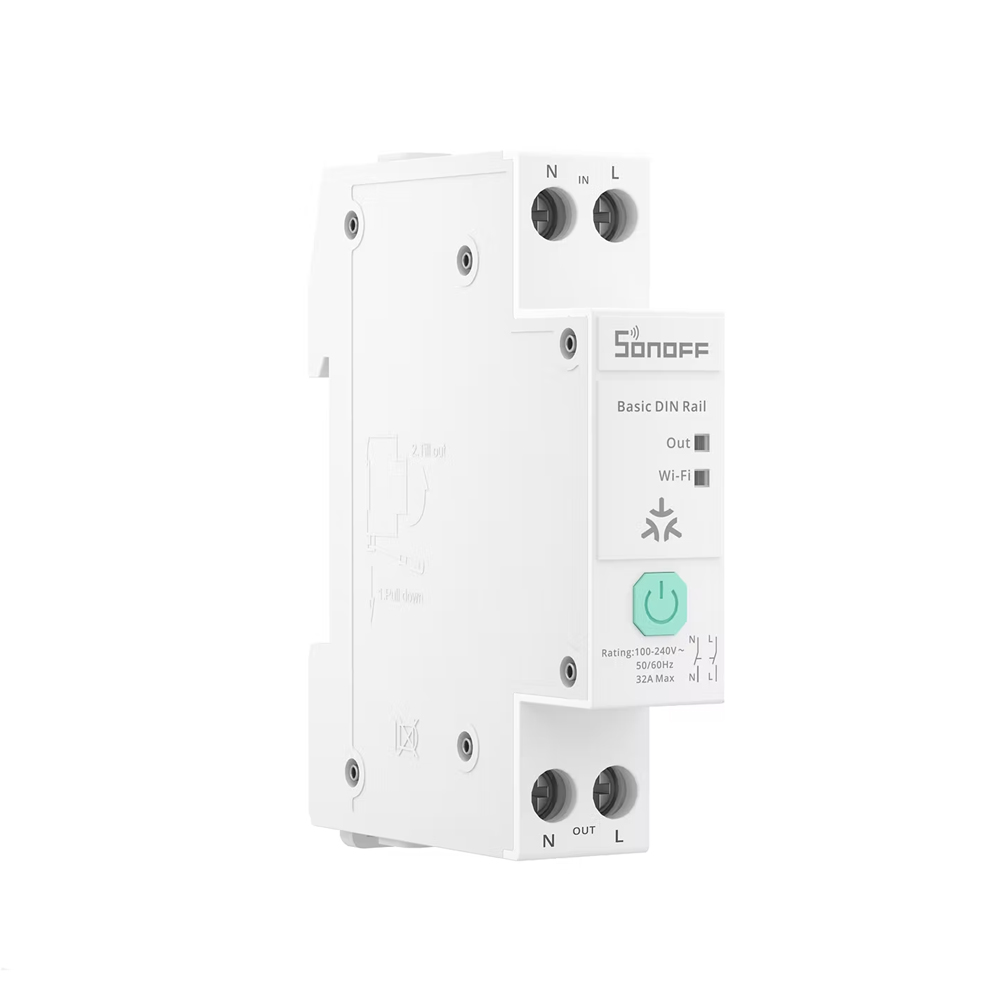 Sonoff Matter Over Wi-Fi Smart DIN Rail Switch BASIC-1GSP