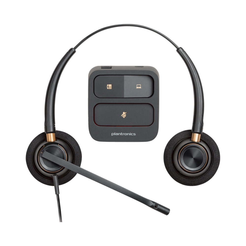 Poly EncorePro 520 Binaural Headset +QuickDisconnect (89434-02)