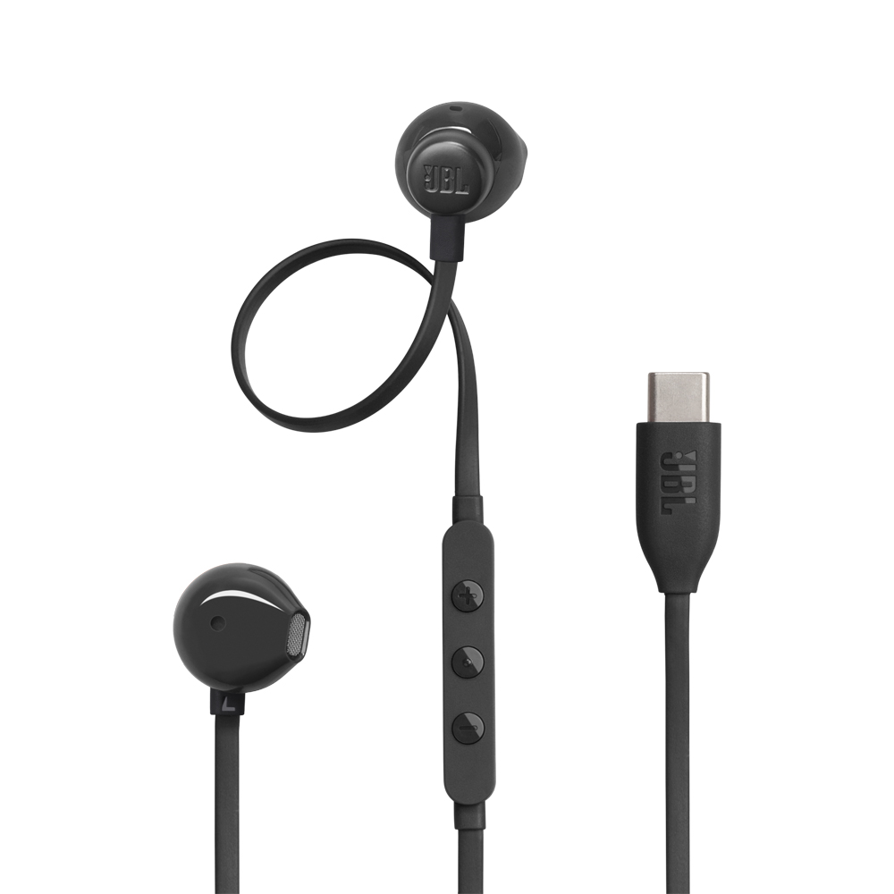 JBL Earphones Type-C with Mic Tune 305C, Black