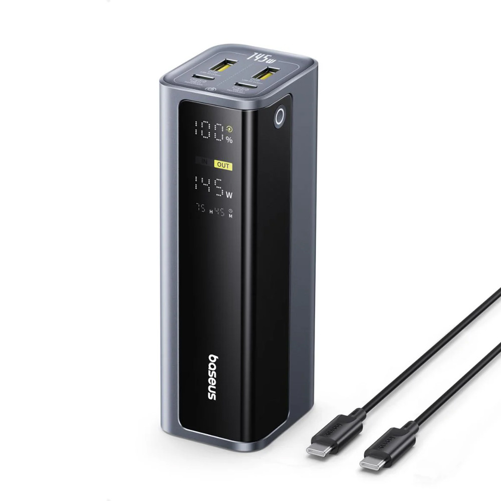 Baseus Power Bank 20800mAh 145W with Cable Type-C 0.3m,  EnerGeek GP12, Space Grey