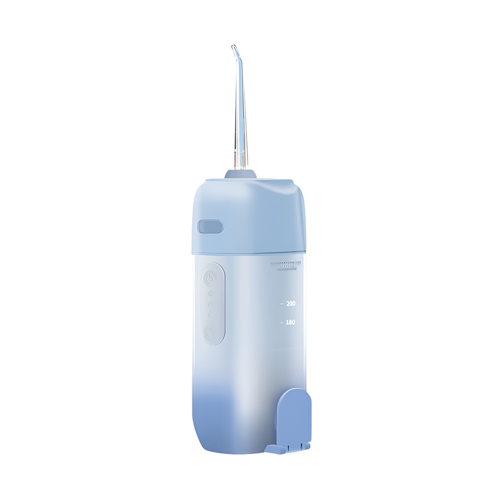 Bomstom Electric Water Flosser 200ml 3 Modes Compact Telescopic, Blue
