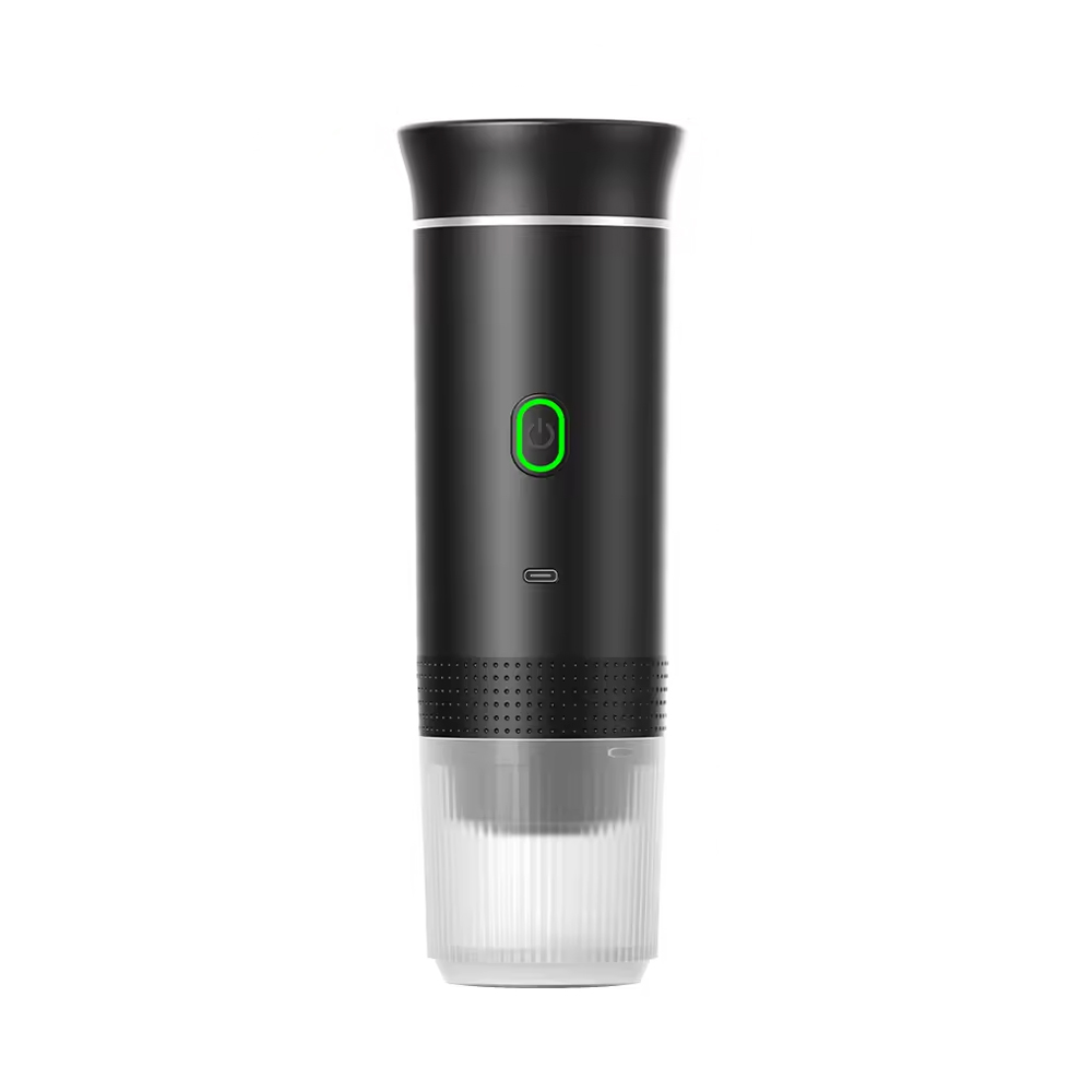 Smart Portable Electric Espresso Machine Capsule Compatible One-Button Operation, Black