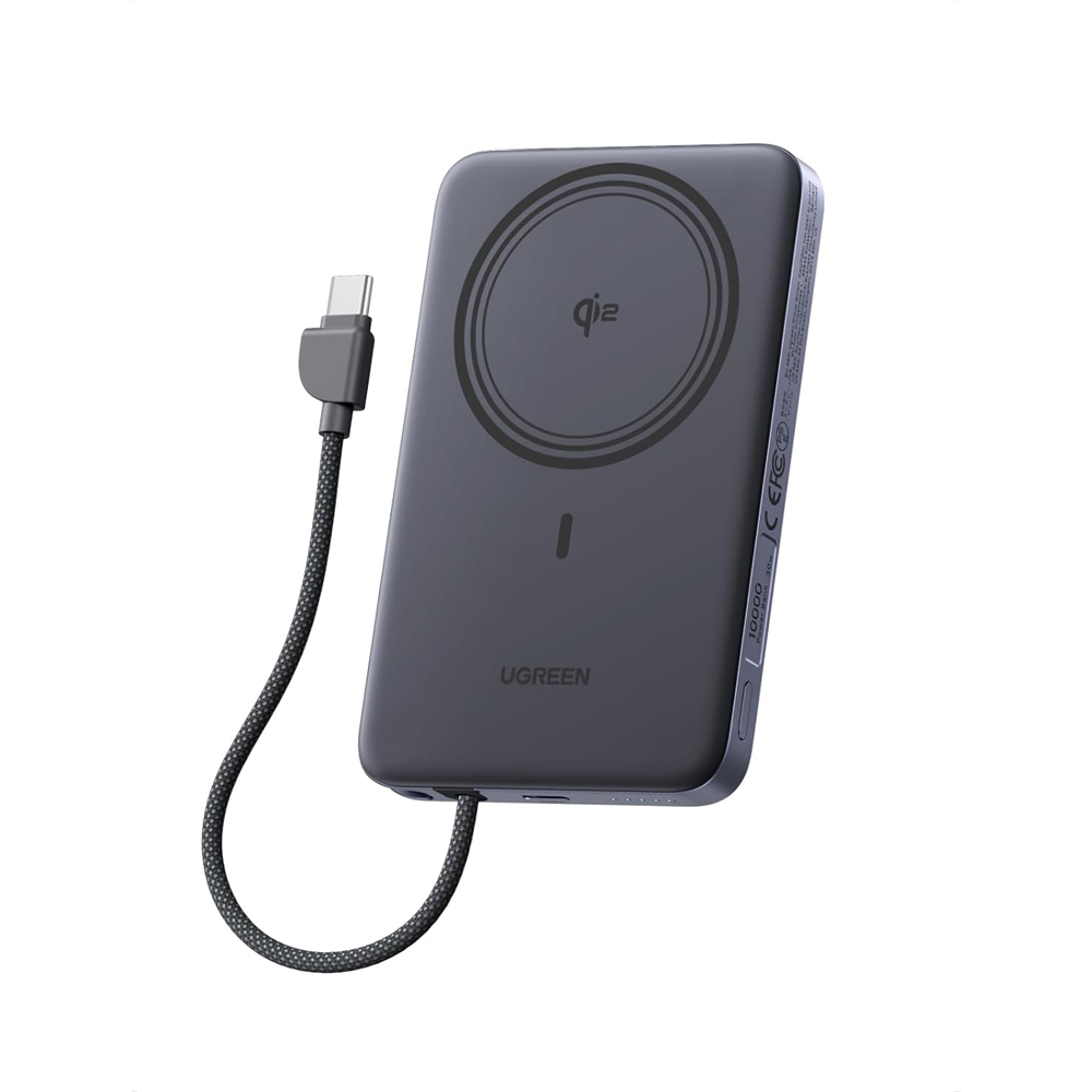 UGREEN Power Bank Wireless Magsafe Slim Air Qi2 10000mAh, 15W, Grey