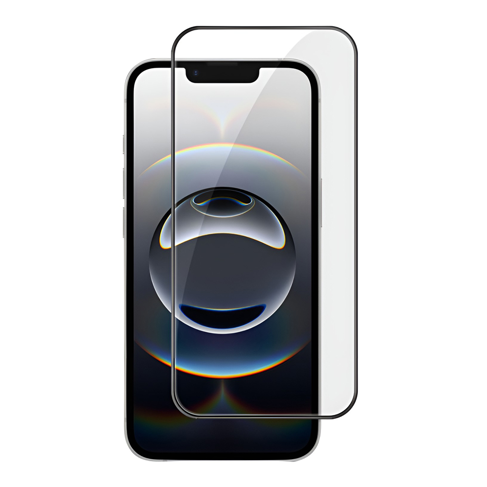 WOO Tempered Glass 5D iPhone 17E/16E/14/13/13 Pro, Black