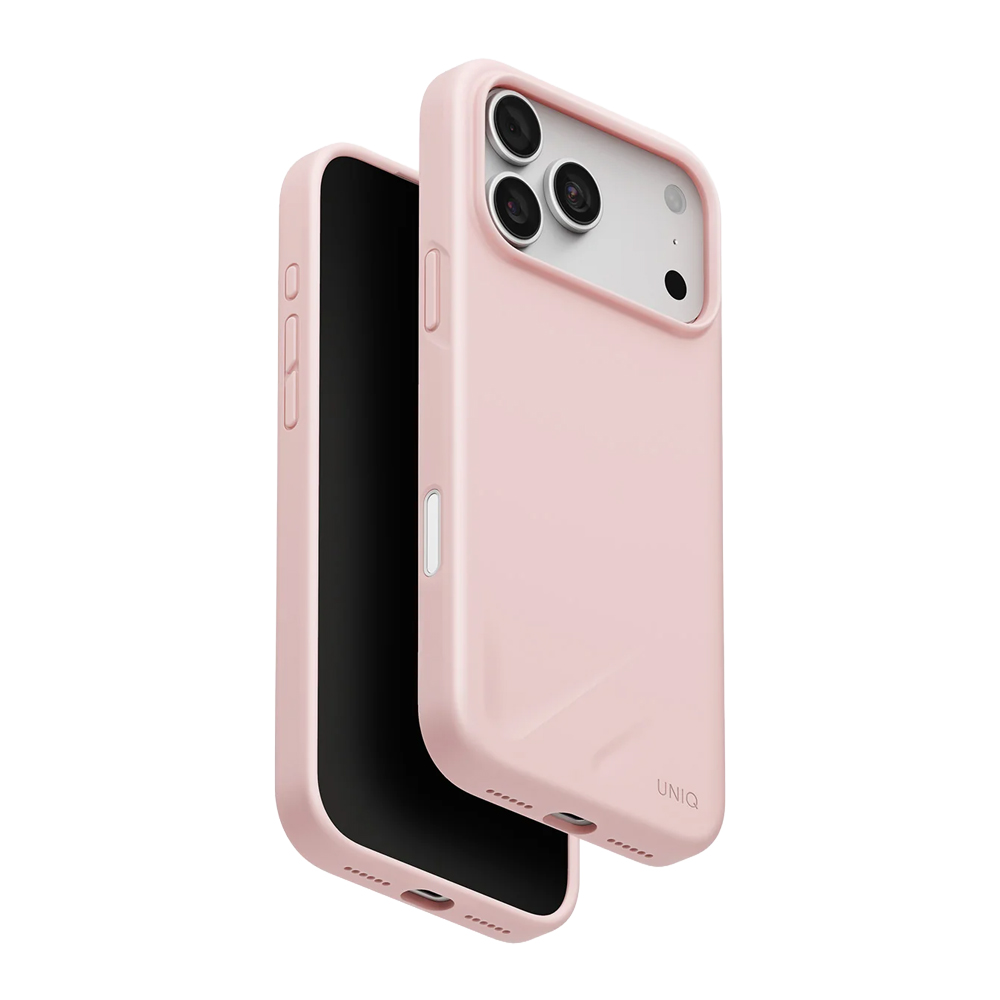 Uniq Case for iPhone 18 Pro 6.3 Hybrid Magclick Charging Lino, Pale Rose