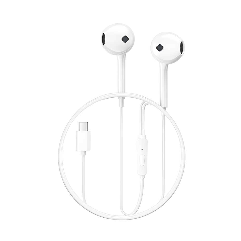 BAVIN Wired Earphones Type-C HX871, White