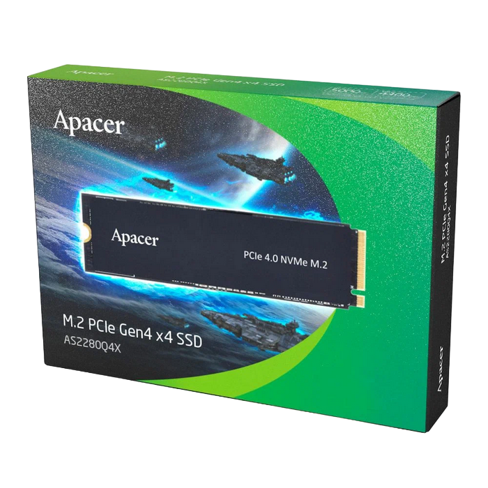 .M.2 NVMe SSD 2.0TB Apacer AS2280Q4X [PCIe 4.0 x4, R/W:5000/4400MB/s, 750K/750K IOPS, 1.2 PBW, 3D NAND TLC]