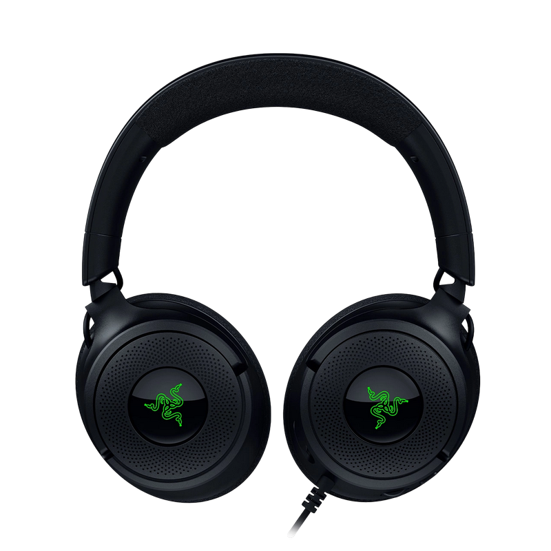 Gaming Headset Razer Kraken V4 X, 40mm driver, 20-20kHz, 32 Ohm, 96db, 310g, On-earcup control, Retractable Mic, v7.1, RGB, 1.8m, USB-C/USB, Black