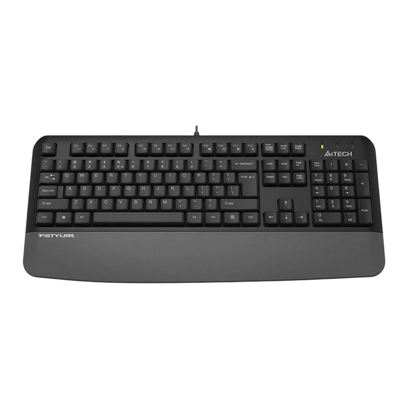 Keyboard A4Tech FK20, Fstyler FN Multimedia Wired Keyboard( US+RU+RO ), Gray