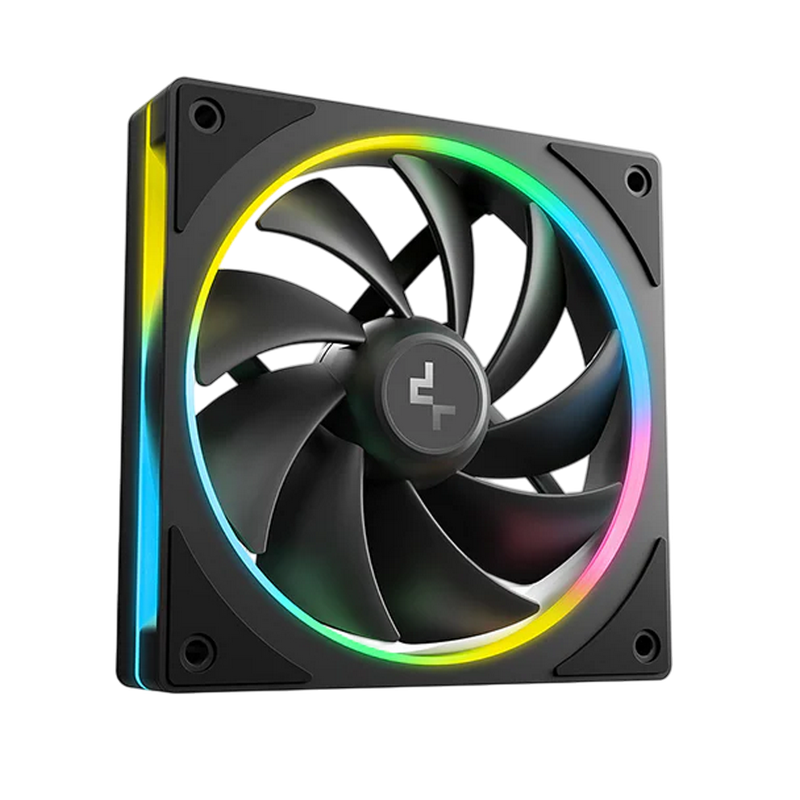PC Case Fan Deepcool FL12 SE, 120x20x25mm, ≤28.67 dB, 50.74CFM, 400-1900RPM, PWM, ARGB, 4-Pin Fan & 3-pin ARGB 5V, Hydro Bearing, Black