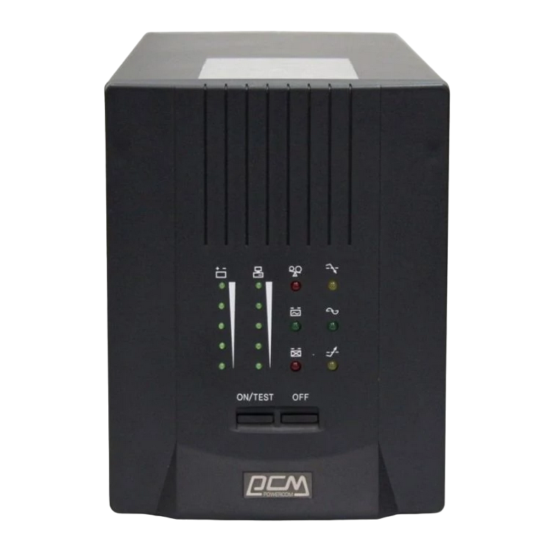 UPS PowerCom SPT-1500, 1500VA/1200W, Smart Line Interactive, Pure Sinewave, LCD, AVR, USB, SNMP, 8xIEC