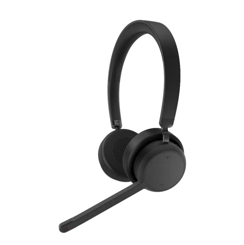 Wireless Headset Lenovo Stereo, 40mm driver, 20Hz-20kHz, 109±2.5 dB, 32Ohm, up to 60 hours Play Time,3 microphones for ENC, 138g., BT 5.3, Black