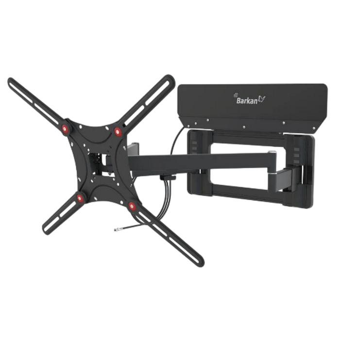 Wall Mount Barkan ''VTM464L'' Black 13"-90" Full Motion, max.60kg, VESA mm: up to 600x400mm