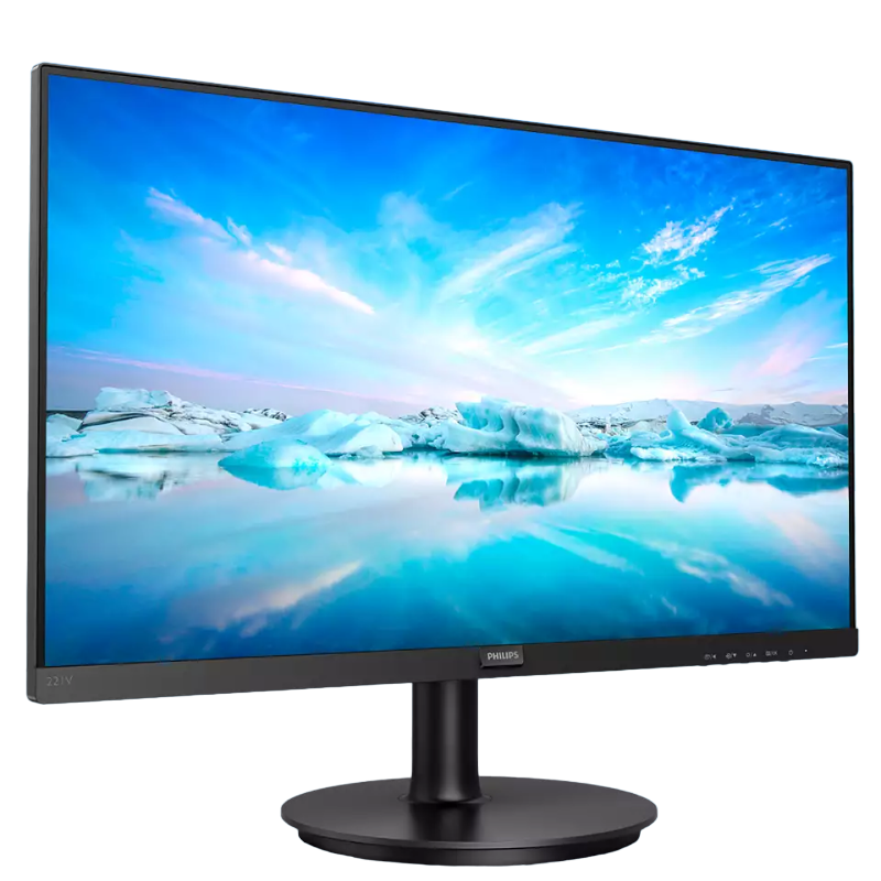 21.5" PHILIPS 221V8, Black, VA, 1920x1080, 75Hz, 5ms, 250cd, MegaDCR, HDMI+D-Sub+AudioOut