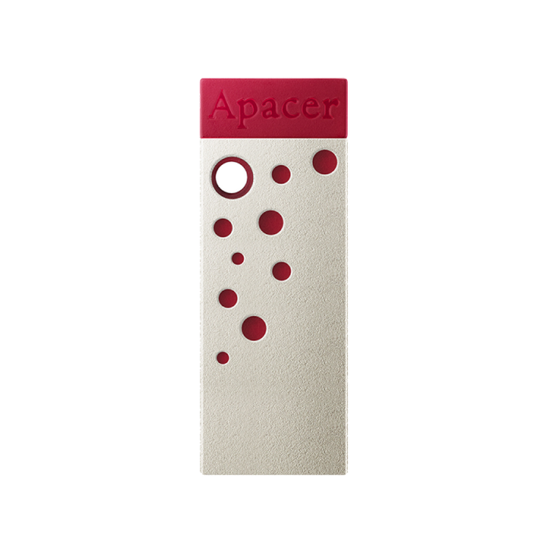 64GB USB3.1 Flash Drive Apacer "AH15J", Magenta-Red, Super-Mini, Metal, Capless (AP64GAH15JR-1)