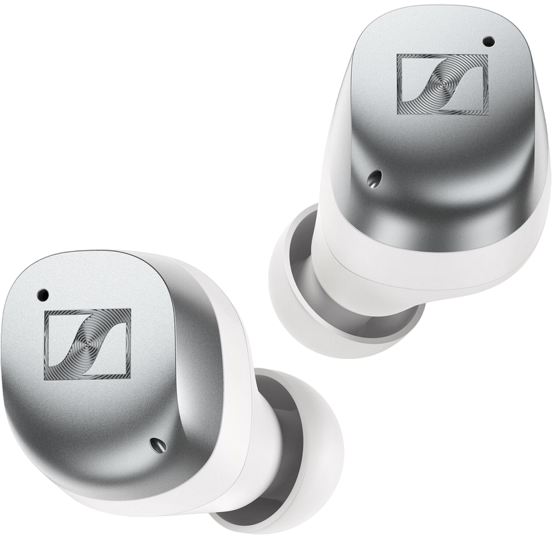 True Wireless Sennheiser Momentum 4 White/Silver, ANC, Up to 30 hours play