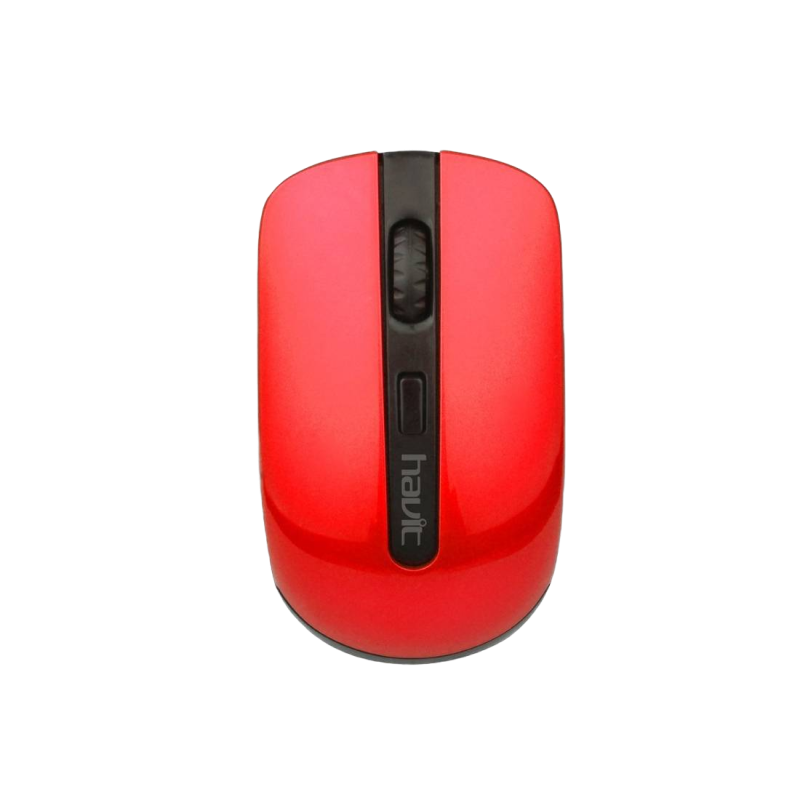Wireless Mouse Havit HV-MS989GT, 800-1600dpi, 4 buttons, Ambidextrous, 1xAA, 2.4Ghz, Black/Red