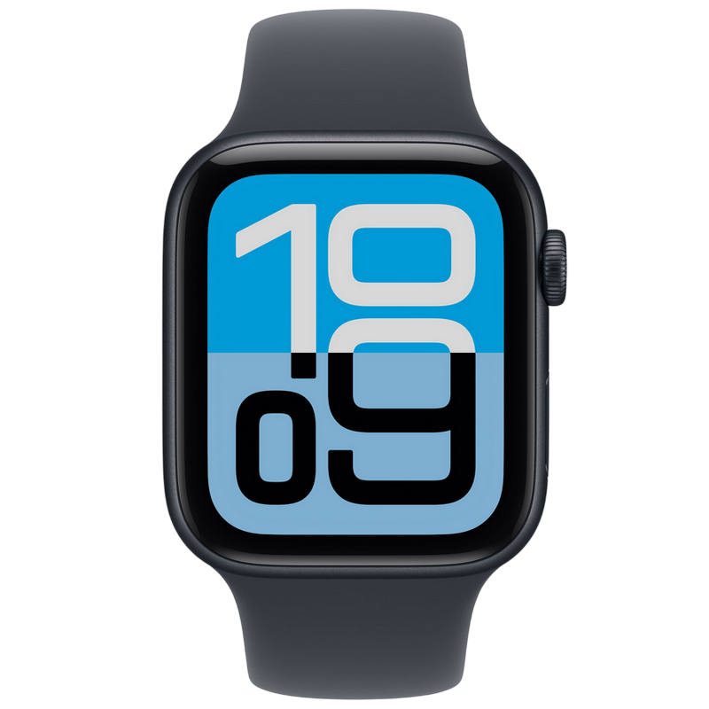 Apple Watch SE 3 44mm Aluminum Case with Midnight Sport Band - S/M, MEHN4 GPS, Midnight