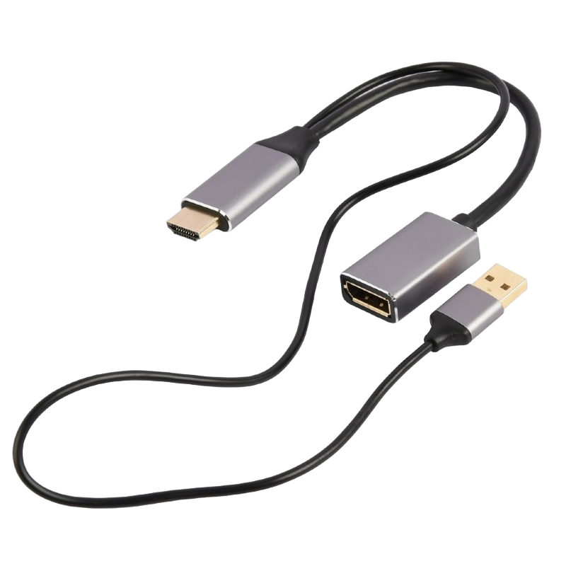 Adapter DP F to HDMI M Active 4K Cablexpert "A-HDMIM-DPF-02" Display port fem to HDMI male