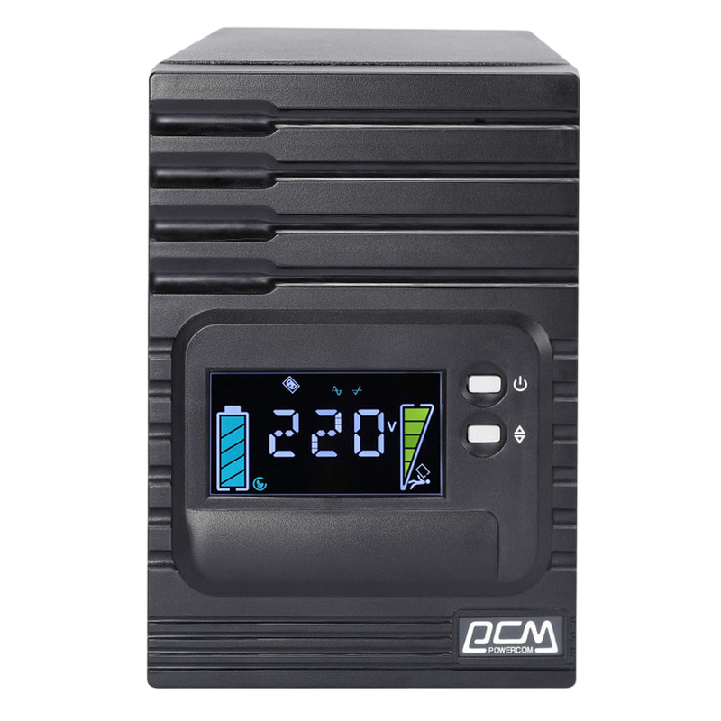 UPS PowerCom SPT-3000, 3000VA/2400W, Smart Line Interactive, Pure Sinewave, LCD, AVR, USB, SNMP, 4xSchuko