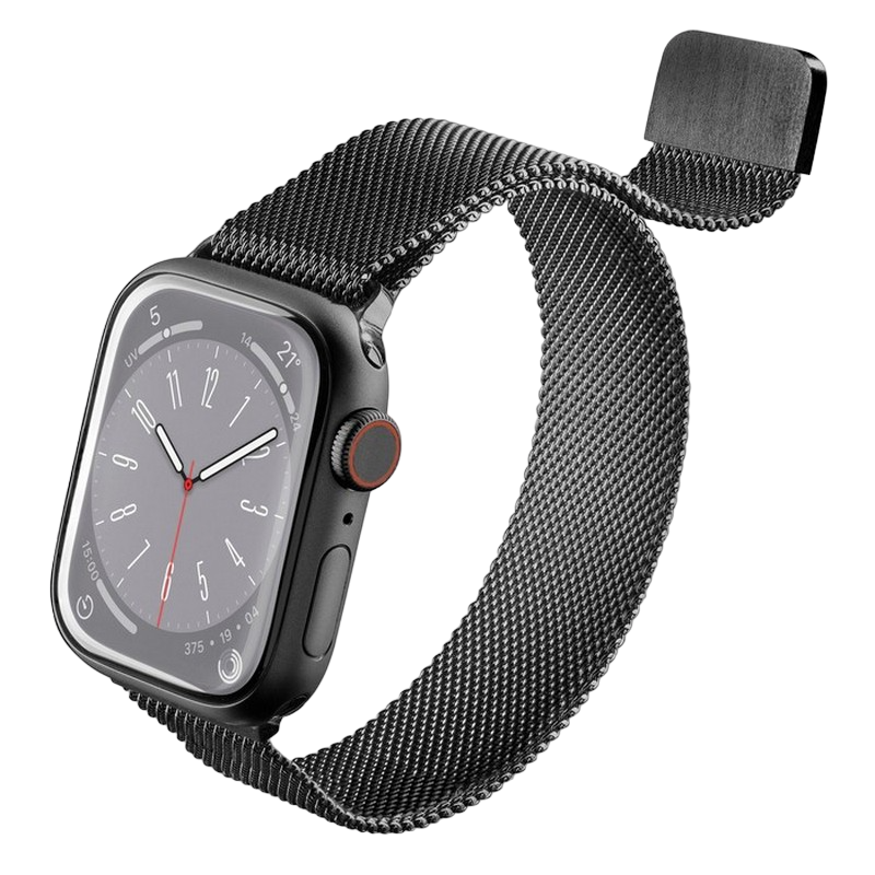 Cellularline 38/40/41mm Apple Watch Steel Band, Black