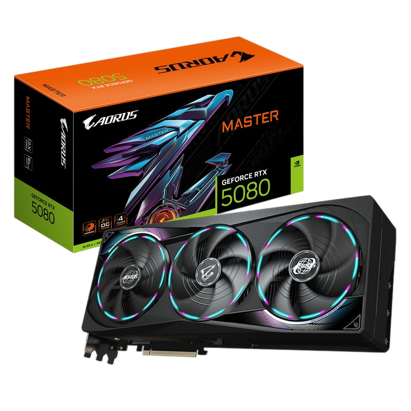 VGA Gigabyte RTX5080 16GB GDDR7 Aorus Master (GV-N5080AORUS M-16GD)