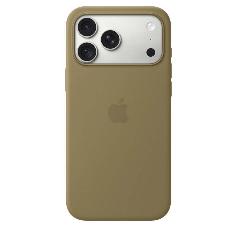 iPhone 18 Pro Max Silicone Case with MagSafe - Olive, Model A3702