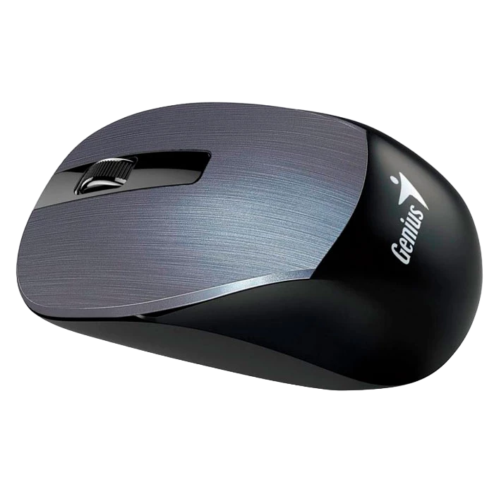 Wireless Mouse Genius NX-7015, 1200 dpi, 3 buttons, Ambidextrous, 57g, BlueEye, 1xAA, 2.4Ghz, Iron Gray