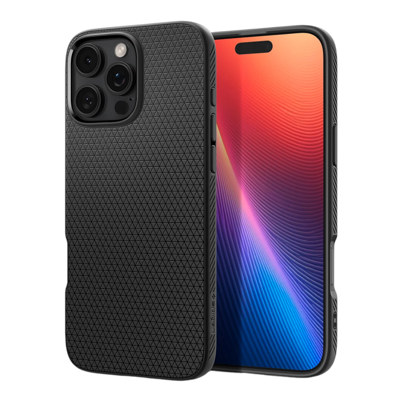 Spigen iPhone 16 Pro Max, Liquid Air, Matte Black