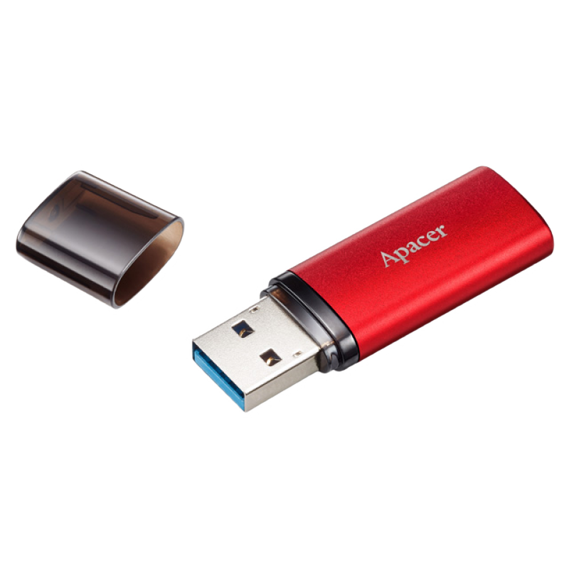 32GB USB3.1 Flash Drive Apacer "AH25B", Red, Matte Metal Shell, Classic Cap (AP32GAH25BR-1)