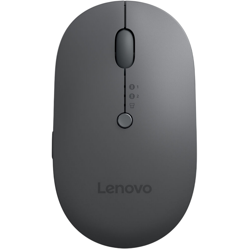 Wireless Mouse Lenovo X9 Edition, Rechargeable, Multi-device, up to 2400 dpi, 5 buttons, Blue Optical sensor, 75g., 2,4GHz/BT5, Grey