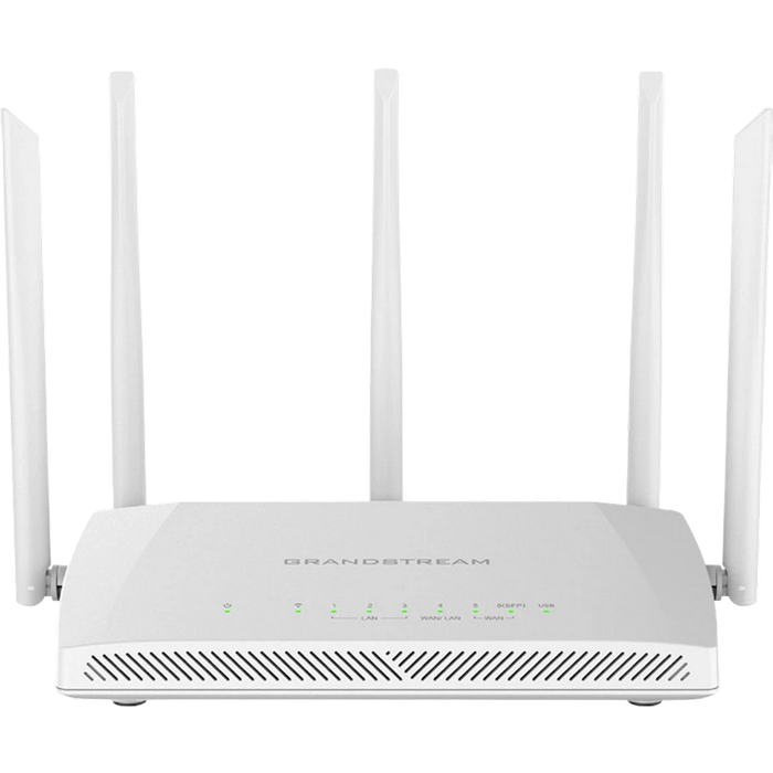 Wi-Fi 6 Dual Band Grandstream Router, "GWN7062M", 3000Mbps, 1x2.5G SFP/RJ45 WAN, 1xGbE WAN/LAN, 1x2.5G, 2xGbE, USB2.0