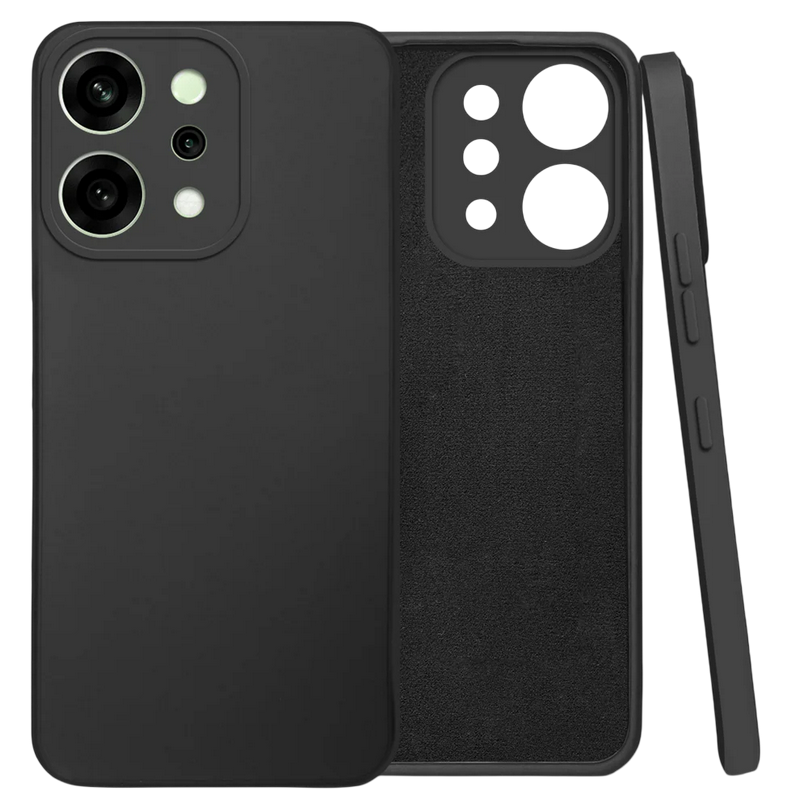 Xcover husa p/u Honor Oppo Reno 14, Soft Touch (Microfiber), Black