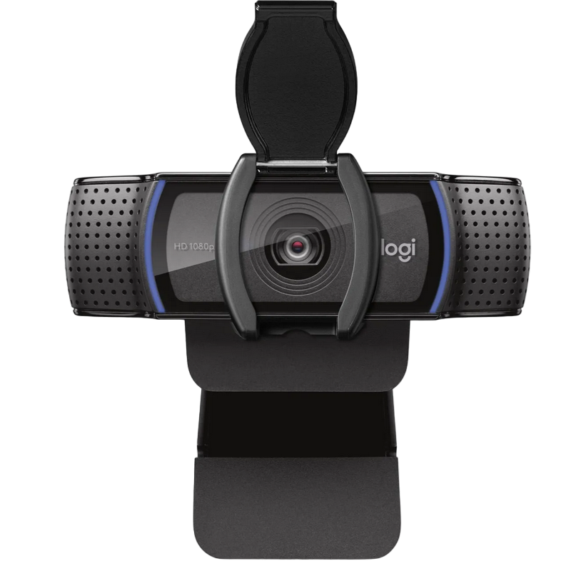 Camera Logitech C920e, 1080p/30fps, 3/15 MP, FoV: 78°, Zoom:1.0x, Autofocus, Stereo mic, Shutter, Tripod-ready, 1.5m