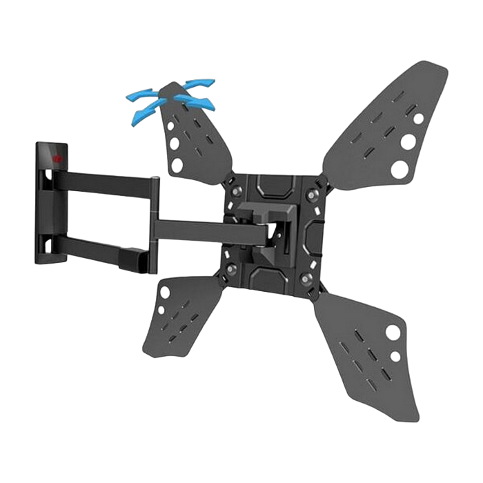 Wall Mount Barkan ''3400L'' Black 13"-83" Full Motion, max.50kg, VESA mm: up to 600x400mm