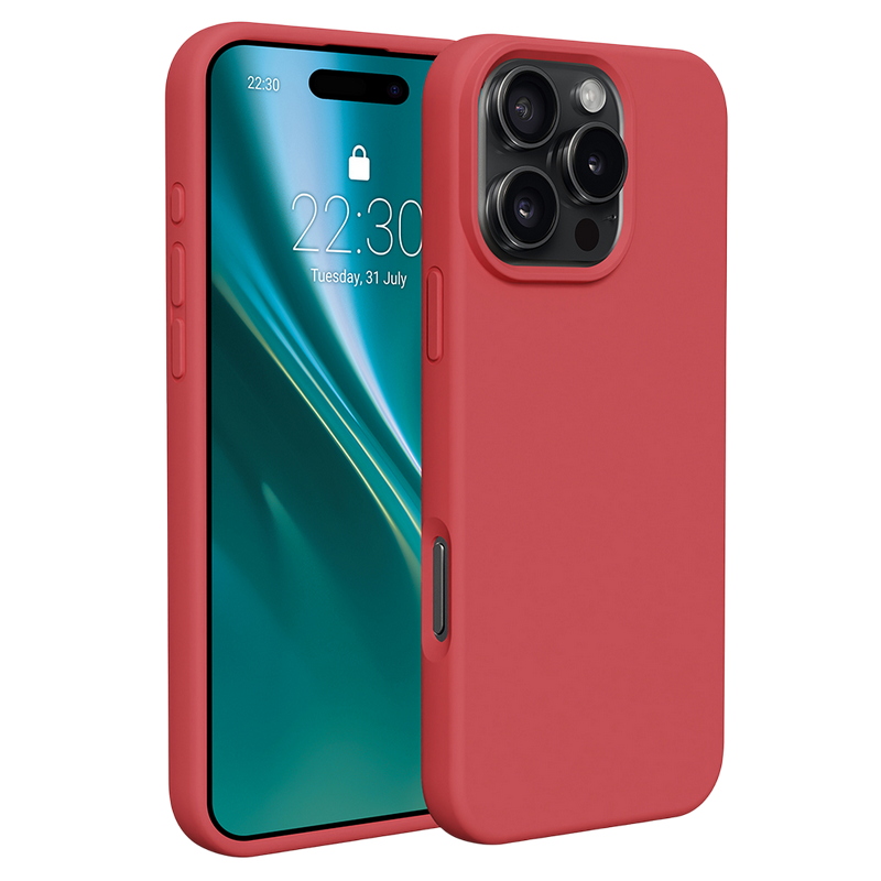 Etteri Apple iPhone 16 Pro Max, Silicone Mag case, Raspberry