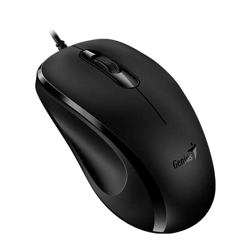 Mouse Genius DX-101, 1200 dpi, 3 buttons, Ambidextrous, 83g, 1.5m, USB, Black