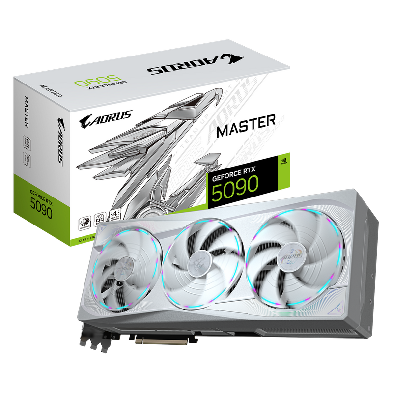 VGA Gigabyte RTX5090 32GB GDDR7 Aorus Master ICE (GV-N5090AORUSM ICE-32GD)