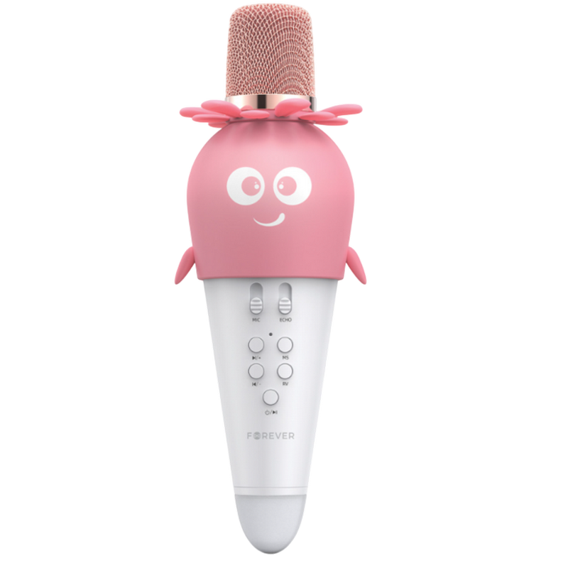 Forever Bluetooth microphone with speaker AMS-200 pink