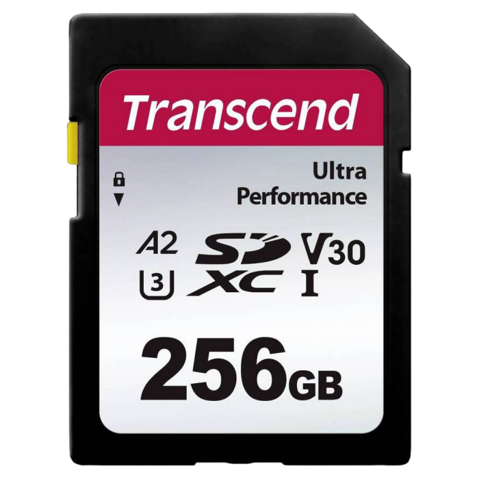 256GB SDXC Card (Class 10) UHS-I, U3, Transcend 340S "TS256GSDC340S" (R/W:160/90MB/s)