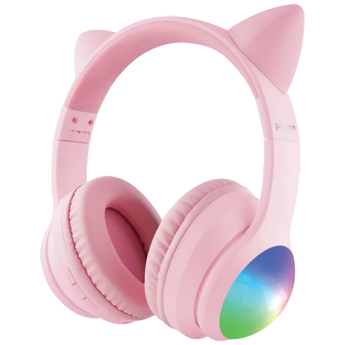Casti Wireless Over-Ear Proove Kids LumiCat (APP), Pink