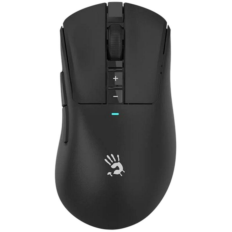 Gaming Wireless Mouse Bloody R73 Ultra, 50-20k dpi, 7 buttons, 350IPS, 40G, 72g, 75h, Ergonomic, Programmable, 512k, 300mAh, 1.8m, USB+2.4Ghz, Black