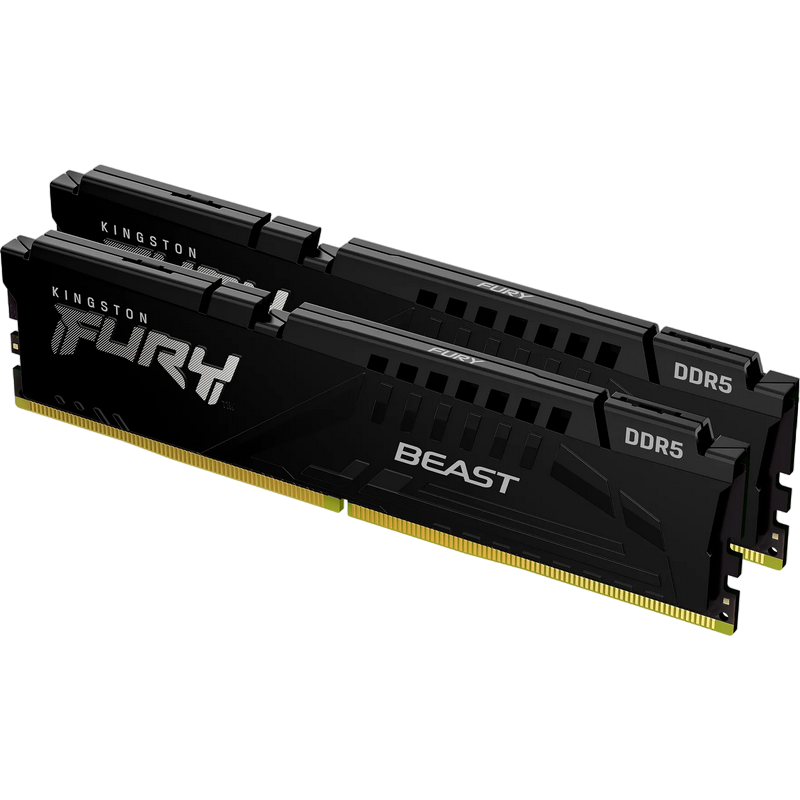 16GB DDR5-5600MHz Kingston FURY Beast (Kit of 2x8GB) (KF556C36BBEK2-16), CL36-38-38, 1.25V, AMD EXPO 1.0/Intel XMP 3.0, Black