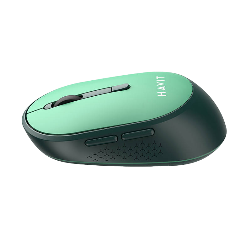 Wireless Mouse Havit MS78GT, 1200-3200dpi, 6 buttons, Ambidextrous, 1xAA, 2.4Ghz, Green
