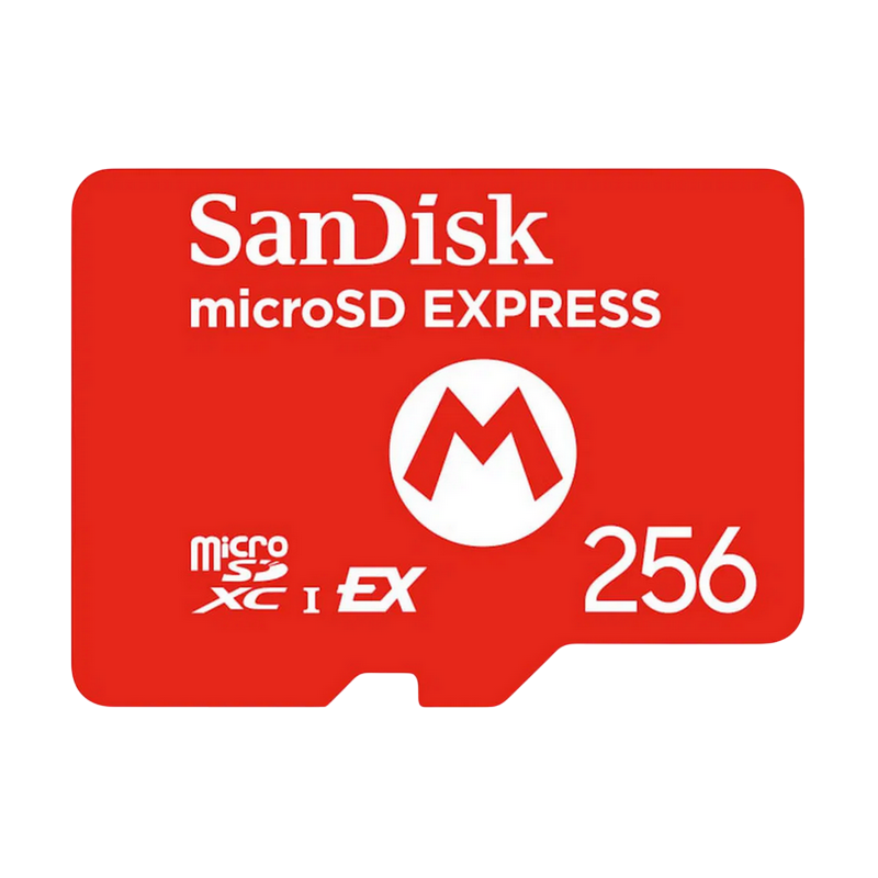 NINTENDO SWITCH 2 MICRO SD CARD SANDISK Red 256gb
