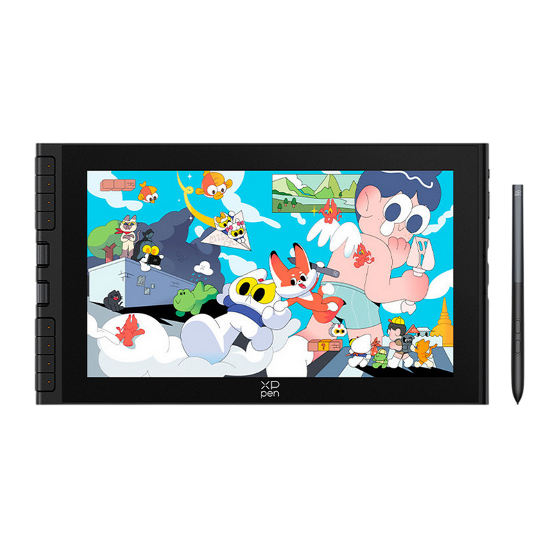 Graphic Display XP Pen Artist 12 (Gen 3) 10.39” × 5.87”, Full HD, X4 Smart Chip Stylus, 16384 Levels, 5080 LPI X-Dial Shortcut, 8 hot keys USB-C Black
