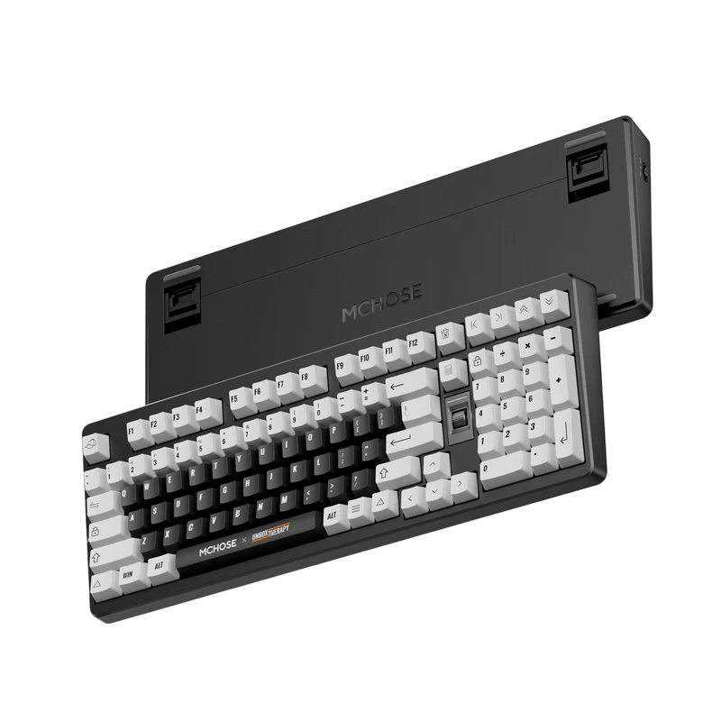 Gaming Wireless Keyboard MCHOSE x Unbox Therapy UT98, Mechanical, 98% Layout, Icy Creamsicle SW, EN, Classic Therapy