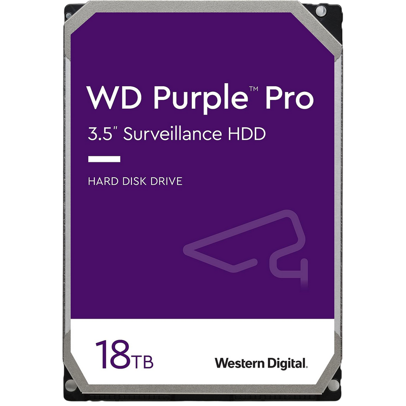 3.5" HDD 18.0TB-SATA-512MB Western Digital "Purple Pro (WD181PURP)"