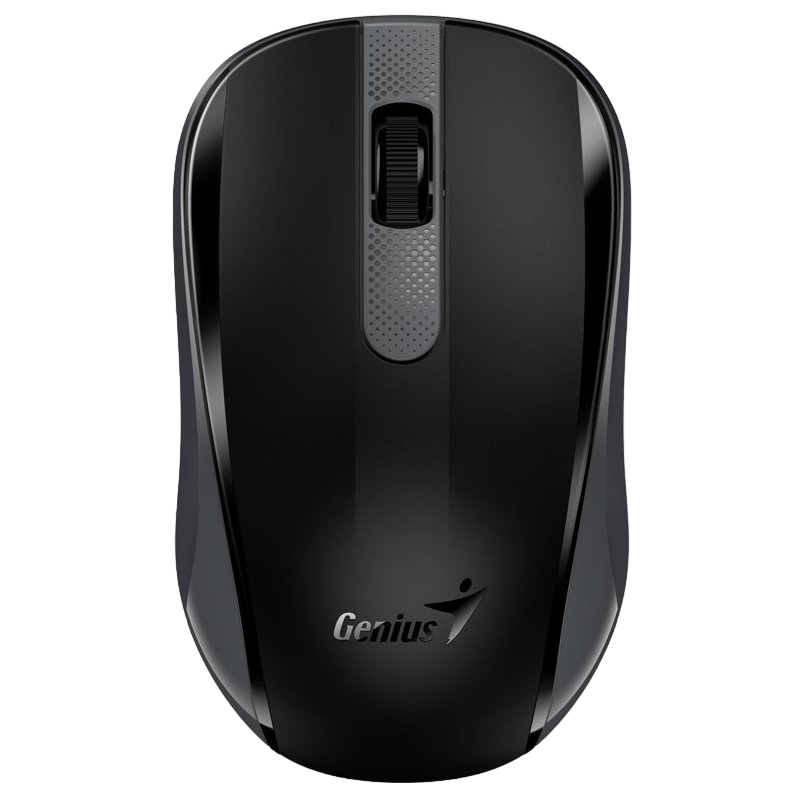 Wireless Mouse Genius NX-8008S, 1200 dpi, 3 buttons, Ambidextrous, 54g, Silent, BlueEye, 1xAA, 2.4Ghz, Black